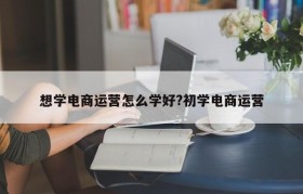 想学电商运营怎么学好?初学电商运营